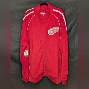 Mitchell & Ness Detroit Red Wings Full Zip Track Jacket - Size 5LX